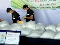 Thái Lan thu giữ hàng trăm kg ma túy đá trị giá hơn 40 triệu USD được cất giấu trong túi đấm bốc