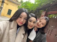 NSND Thu Hà hội ngộ hai con gái Hồng Diễm, Quỳnh Kool