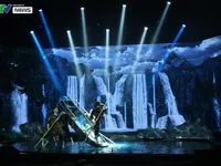 'Return Day - 2022 - Living Stream' brings water to the studio, recreating the majestic landscape of