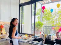 Thanh Vân Hugo chăm chút từng góc nhà nhỏ đón Tết