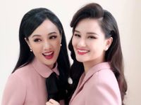 BTV Hoài Anh đẹp rạng ngời bên MC Huyền Châu