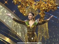 Cú xoay người ấn tượng của Ngọc Thảo trên sân khấu Miss Grand International