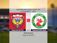 VIDEO Highlights: Hồng Lĩnh Hà Tĩnh 1-1 Topenland Bình Định (Vòng 8 LS V.League 1-2021)