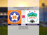 VIDEO Highlights: SHB Đà Nẵng 0-2 Hoàng Anh Gia Lai (Vòng 8 LS V.League 1-2021)