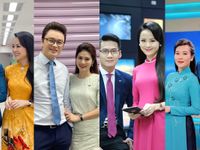 Loạt ảnh thú vị không có trên sóng của các cặp đôi BTV Thời sự