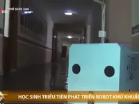 Học sinh Triều Tiên phát triển robot khử khuẩn