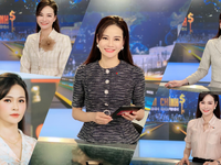 Ngắm mệt nghỉ gần trăm set đồ diện trên sóng của BTV Thu Hương