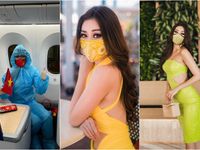 Hoa hậu Khánh Vân mang nguyên BST khẩu trang đến Miss Universe