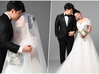Ảnh cưới tình bể bình của cặp đôi Núi - Hoa trong 'Mùa hoa tìm lại'