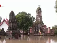 Nước lũ đe dọa các di tích lịch sử ở Thái Lan