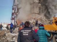 Sập tòa nhà 5 tầng do nổ khí gas gia dụng ở Nga gây nhiều thương vong