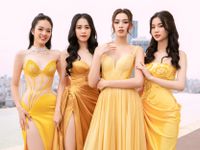 Đỗ Thị Hà đọ dáng bên Top 3 Người đẹp Tài năng Hoa hậu Việt Nam 2022
