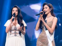 Hoàng Thùy tái hiện sân khấu Miss Universe 2019 tại 'Trời sinh một cặp'