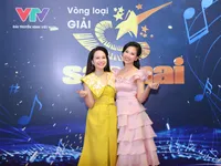 Bộ đôi MC xinh đẹp 'song Mỹ' đọ sắc trên thảm đỏ Sao Mai