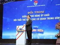 Bí thư Đảng ủy Khối các cơ quan Trung ương đối thoại với đoàn viên, thanh niên tiêu biểu năm 2023