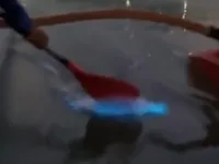 Vi tảo phát sáng ngoài khơi Brazil