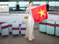 Mai Phương mang 140kg hành lý, 30 bộ trang phục, sẵn sàng “chinh chiến” ở Miss World