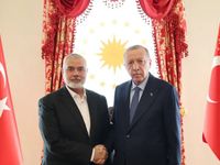 Tổng thống Thổ Nhĩ Kỳ gặp thủ lĩnh Phong trào Hồi giáo Hamas để thảo luận về tình hình ở Gaza