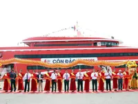 High-speed boat takes four hours to travel between Ho Chi Minh City and Con Dao Island