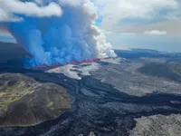 Núi lửa ở Iceland lại phun trào