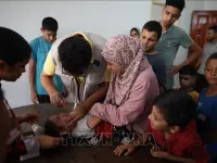 Hơn 160.000 trẻ em ở Gaza được tiêm vaccine bại liệt