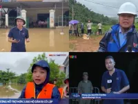 VTV journalists' Dedication and Efforts   Amid Storms and Floods