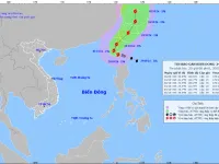 Bão Krathon giật trên cấp 17 có khả năng đi vào Biển Đông