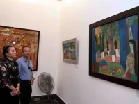 Art exhibition highlights Hanoi’s vitality