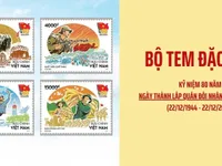 Stamp collection commemorates 80th founding anniversary of Vietnam People’s Army