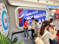 Gian trưng bày của VTV thu hút khán giả tại Hội Báo toàn quốc 2025