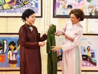 Party leader’s spouse joins UNESCO head in celebrating gender equality through artworks
