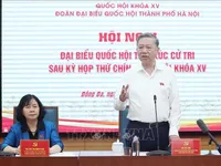 Party chief meets with voters in Hanoi