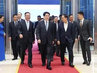 State leader inspects rehearsal for UN Convention against Cybercrime signing ceremony