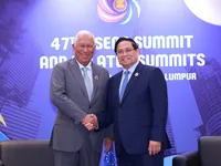 PM meets with European Council President on 47th ASEAN Summit sidelines
