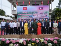 Ground was broken   for the Radio and Television    Construction Project in Houaphanh Province (Laos)