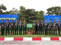 Young Vietnamese, Cambodian officers promote friendship exchange