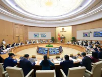 Prime Minister chairs regular government meeting connected with 34 provinces and cities