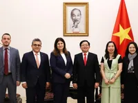 Deputy PM Ho Quoc Dung receives Palestinian foreign minister