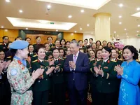 Female military personnel commended for vital contributions to national defence