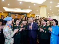 Female military personnel commended for vital contributions to national defence