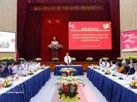 Party chief meets with Party Central Committee's former members in southern localities
