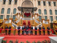 Party, State leaders attend inauguration of upgraded Presidential Office headquarters