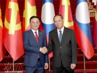 Official welcome ceremony held for senior Vietnamese Party official in Vientiane