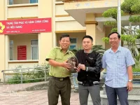 Quang Tri receives rare pangolin from local resident