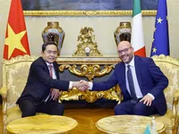 Vietnamese NA Chairman holds talks with Italian lower house leader