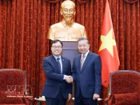 Party General Secretary, State President receives outgoing Korean Ambassador
