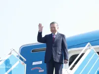 Top leader departs for state visits to Australia, New Zealand