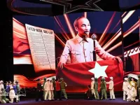 Political-artistic programme highlights value of independence, aspirations for development