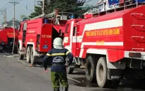 TP.HCM: 18 xe cứu hỏa, 100 chiến sỹ dập lửa ở công ty nội thất