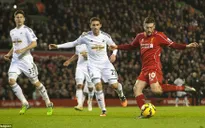 Lallana lập cú đúp, Liverpool đại thắng Swansea